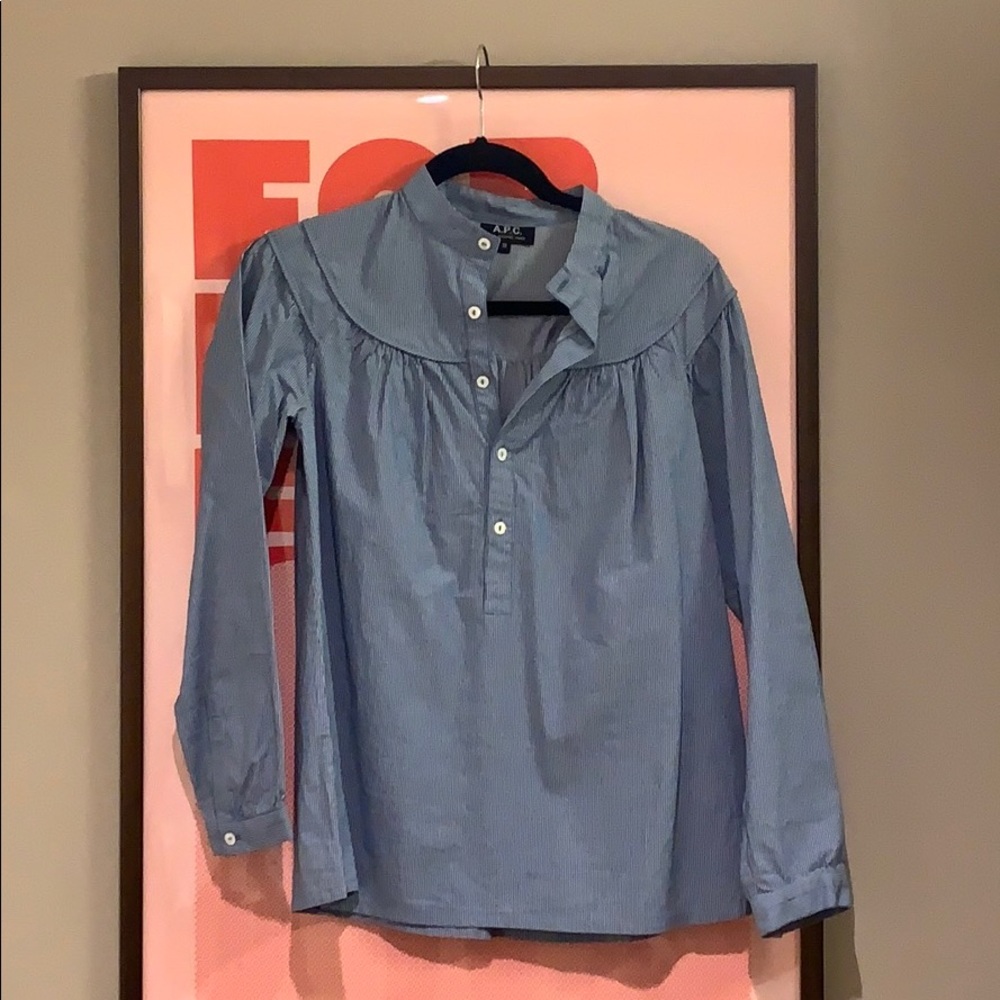 APC striped blouse